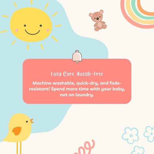 100% Organic Cotton Baby Muslin Rainbow Print Bath Towel 120x100 cm (49 x 39 Inches)