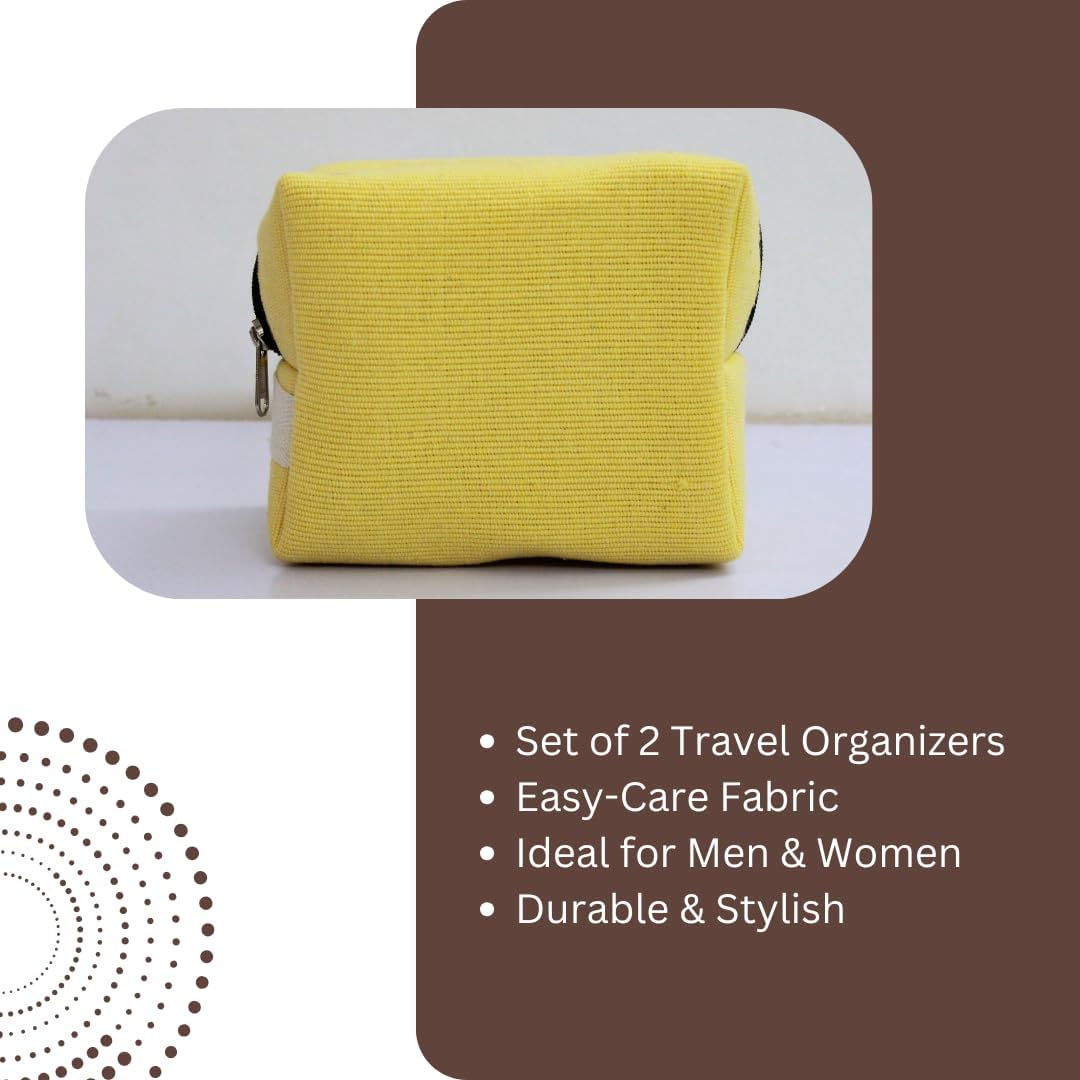 Travel Cosmetic Toiletry Pouch, Travel Organizer Set of 2