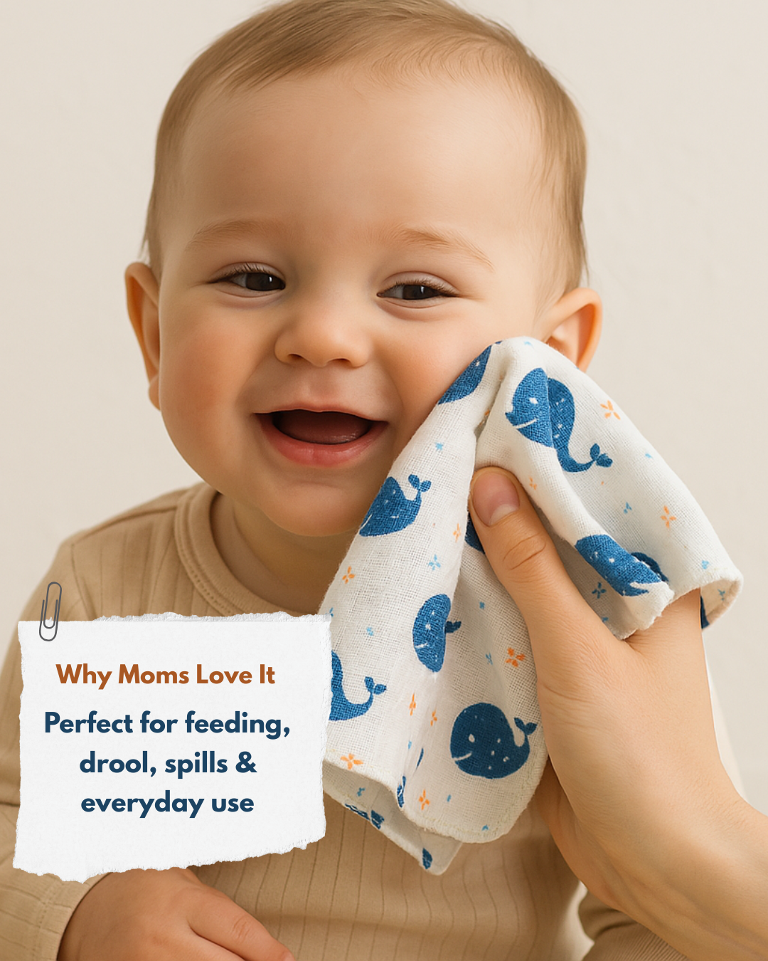 Buy 6 Organic Face Towels & Get 6 Hankies FREE