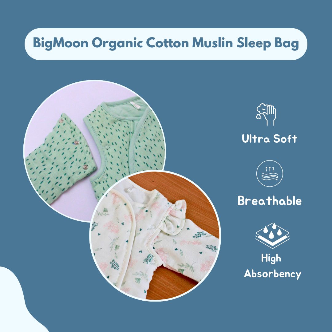 2.5 TOG 100% Cotton Baby wearable Blanket - Combo Pack of 2 for 0-6 Month (45 x 67 cm)