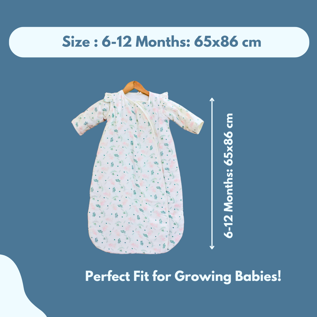 2.5 TOG 100% Cotton Baby wearable Blanket - Combo Pack of 2, 86x65 cm (Sleep Sack)