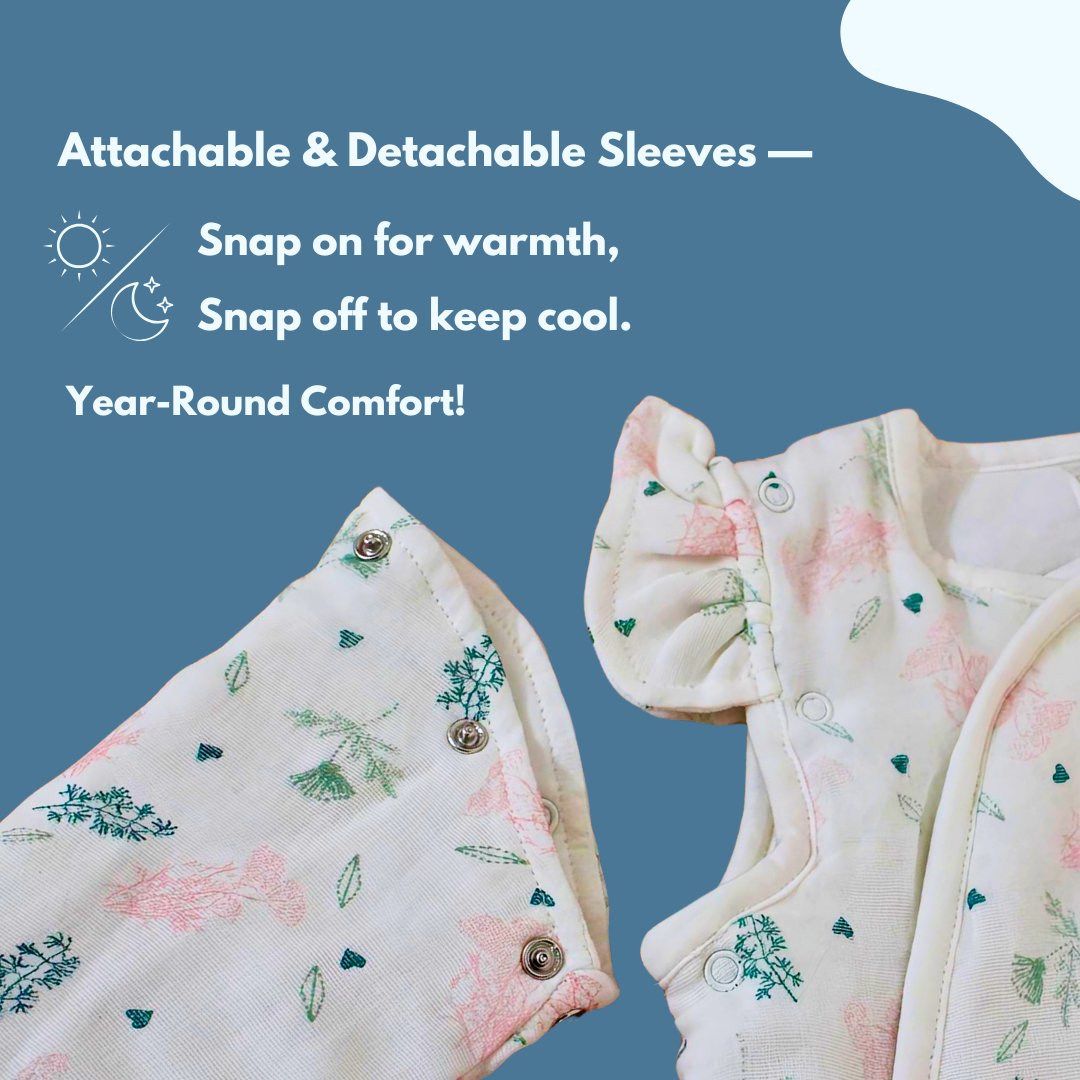 2.5 TOG 100% Cotton Baby wearable Blanket - Combo Pack of 2, 86x65 cm (Sleep Sack)