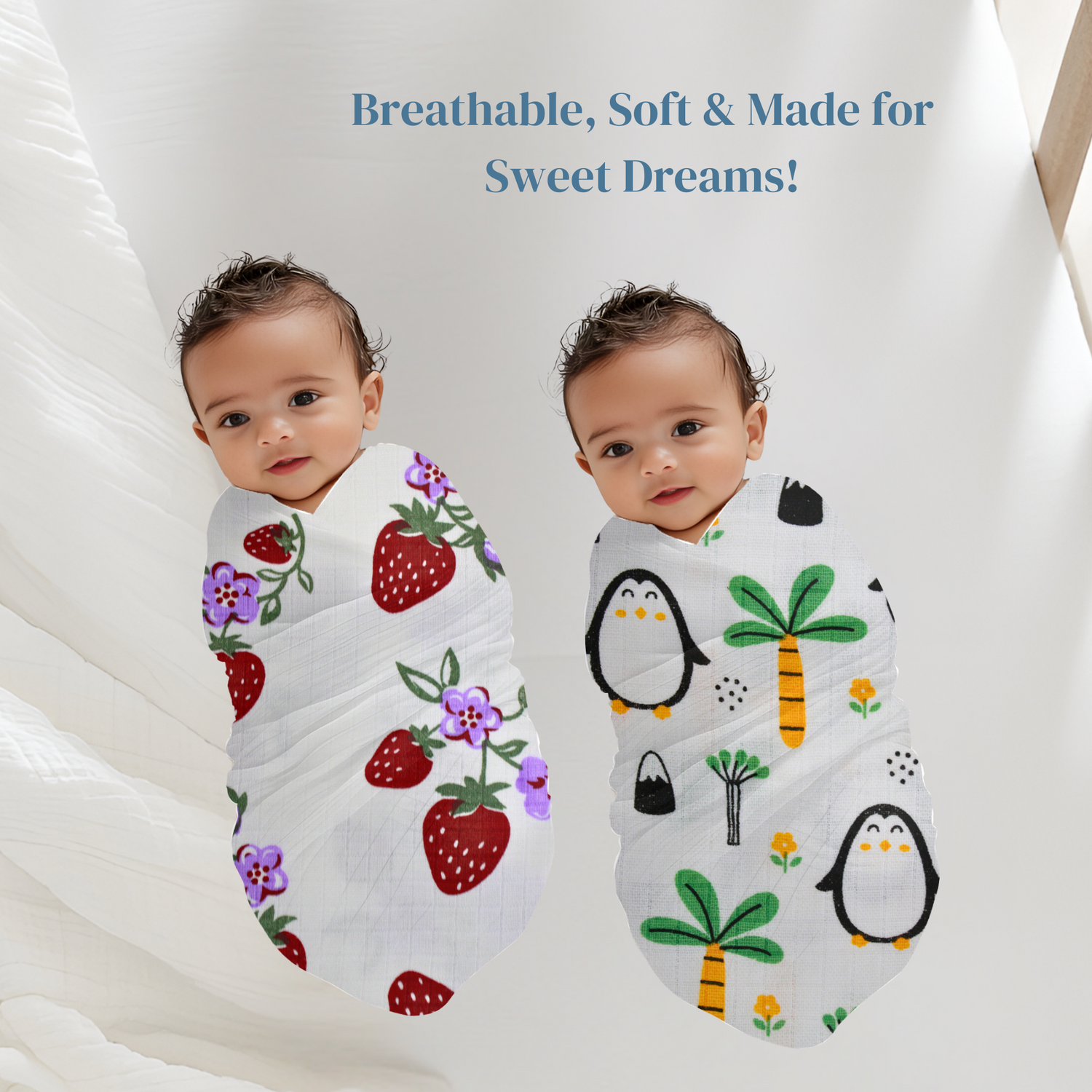 Muslin Baby prints swaddle