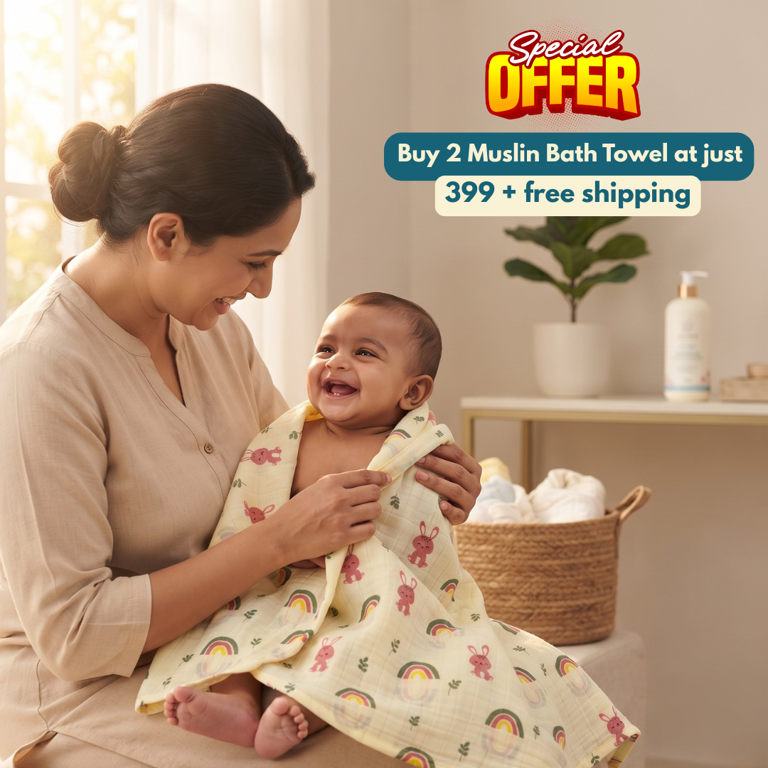 Muslin Bath towel (Pack of 2)
