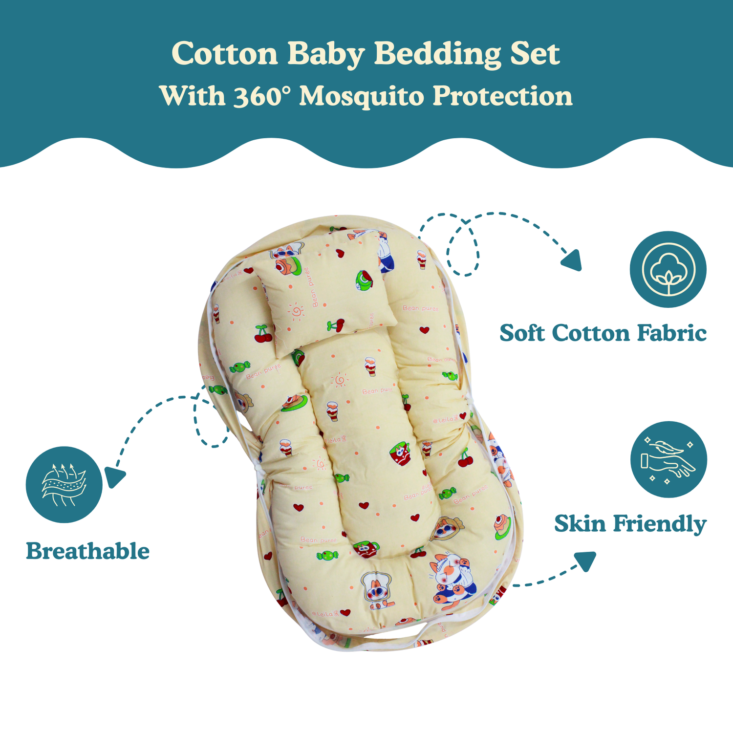 Cotton Baby Bedding Set