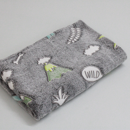 Wild Forest Glow in the Dark Baby Blanket for Kids – 145 × 85 cm | Pack of 1