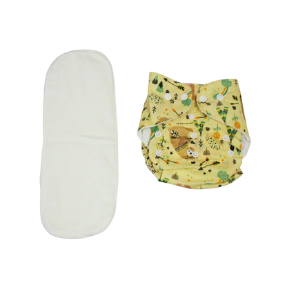 Tribal Safari Adjustable Reusable Cloth Diaper with Insert Pad | 0–12 Months