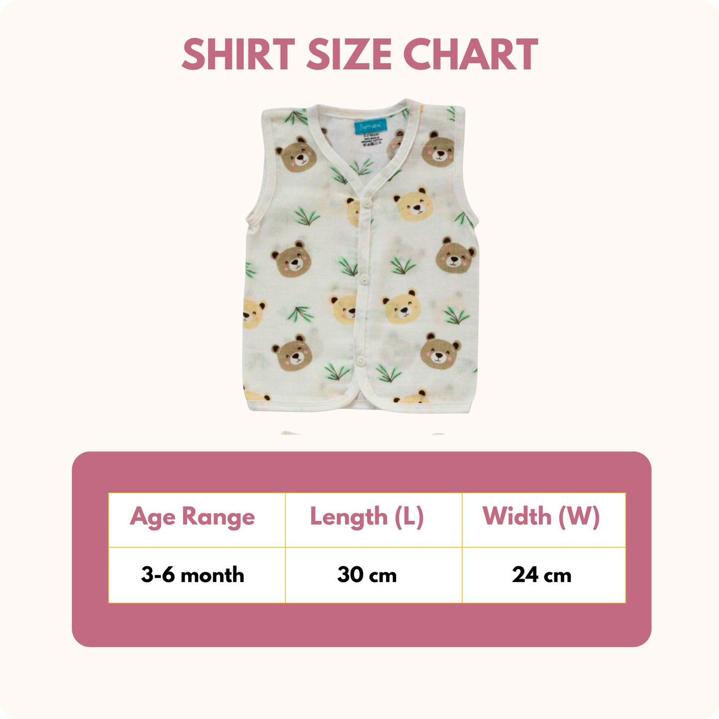 Teddy Meadow Muslin Trouser Set | Pack of 1 | 3-6 Month