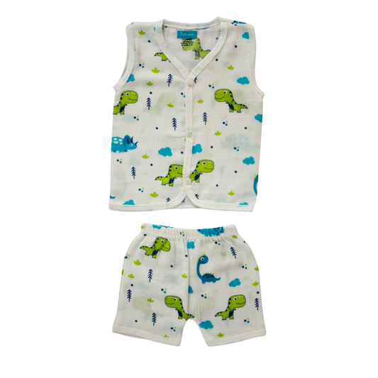 Dino Dreams Muslin Trouser Set | Pack of 1 | 3-6 Month