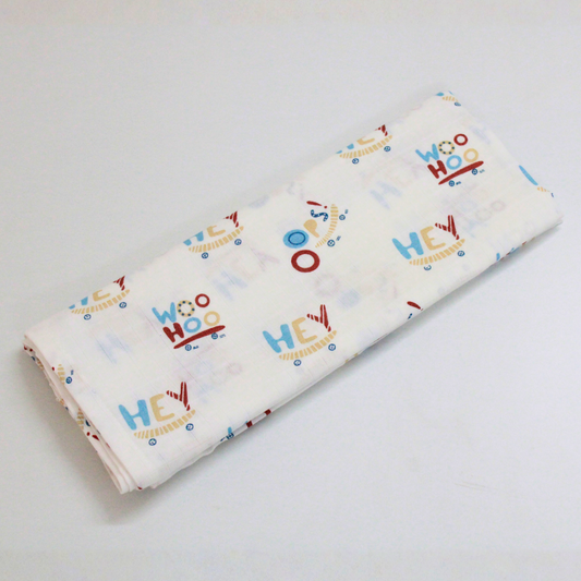 Woo Hoo 100% Organic Muslin Baby Bath Towel (100 × 70 cm)