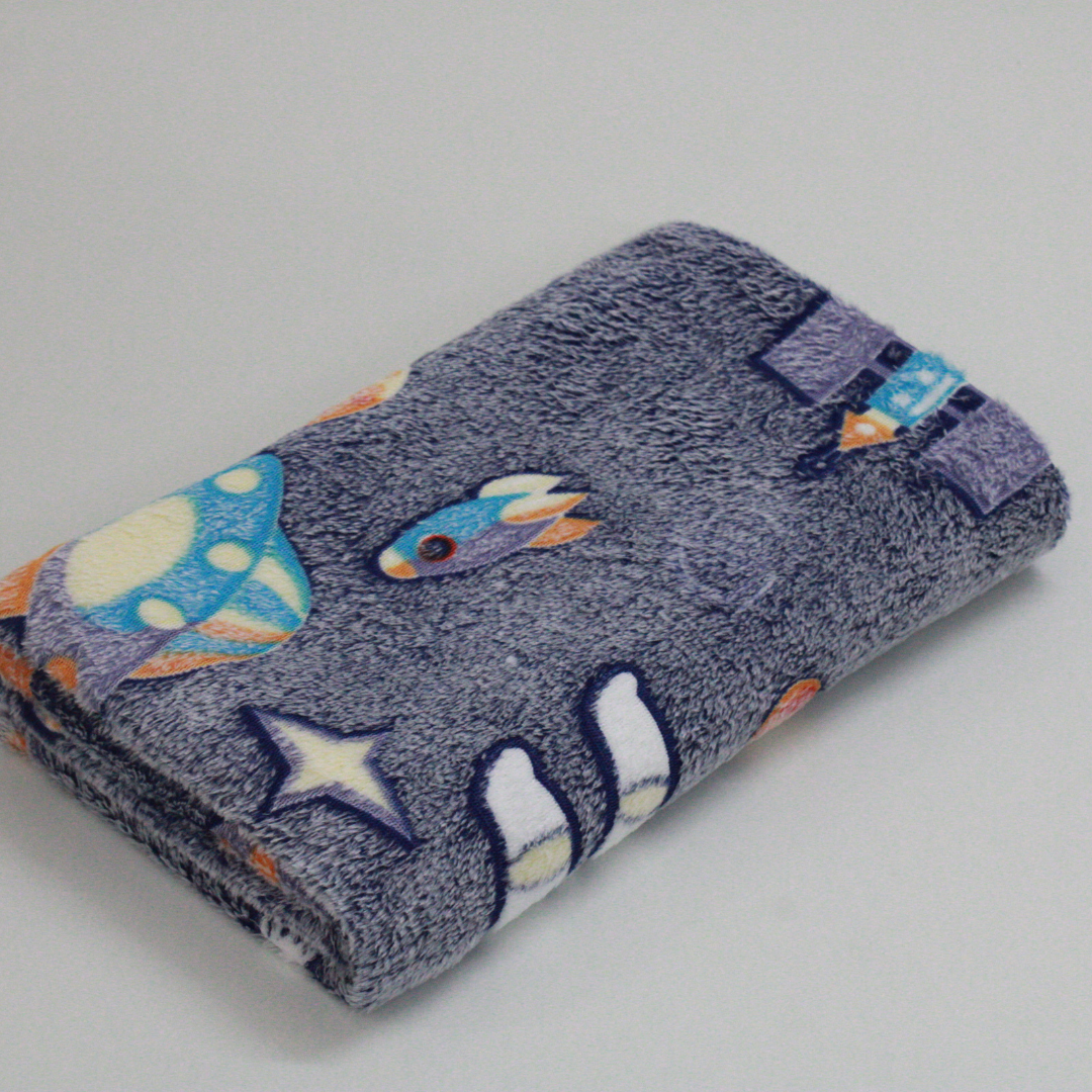 Space station Star Glow in the Dark Baby Blanket for Kids – 145 × 85 cm | Pack of 1