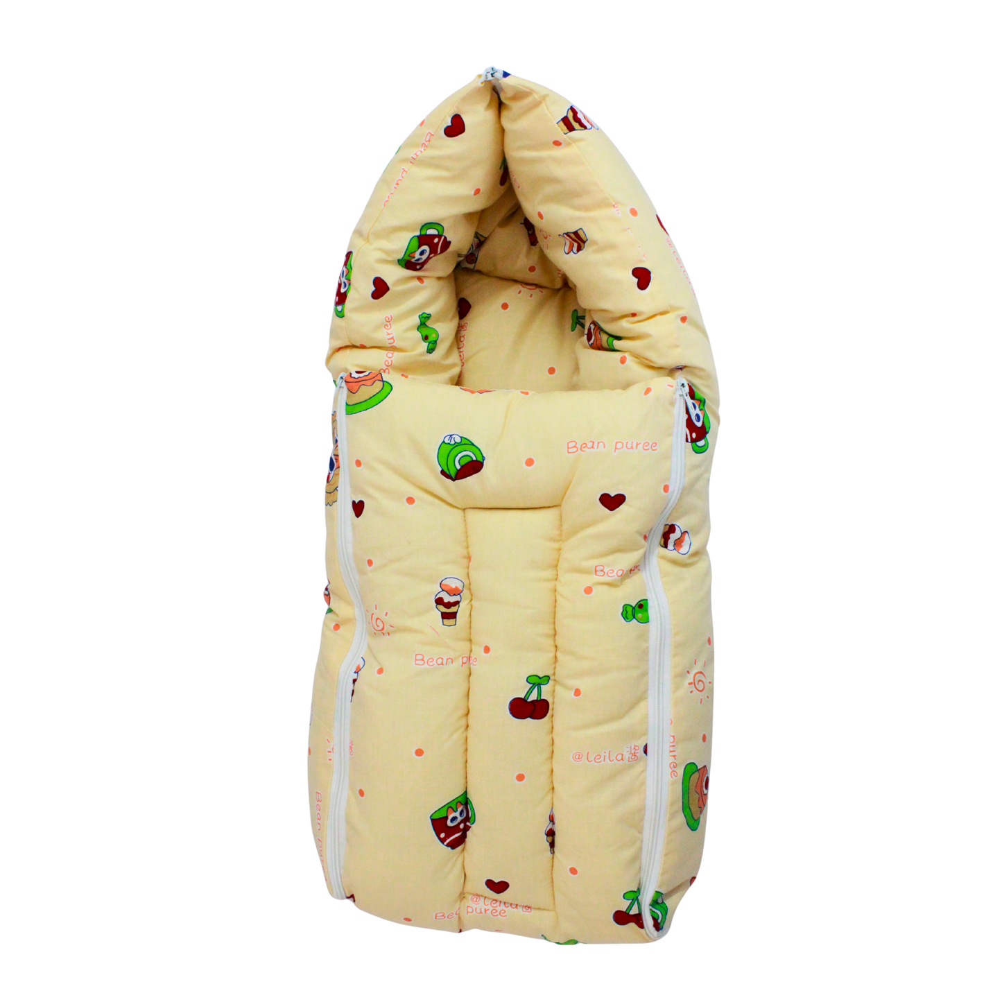 Tiny Teddy Premium Cotton Baby Carry Nest with Hood & Secure Zip (0–6 Months)