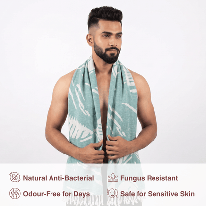 Green Bamboo Bath Towel 190 x 95 cm - 380 GSM | Pack of 1