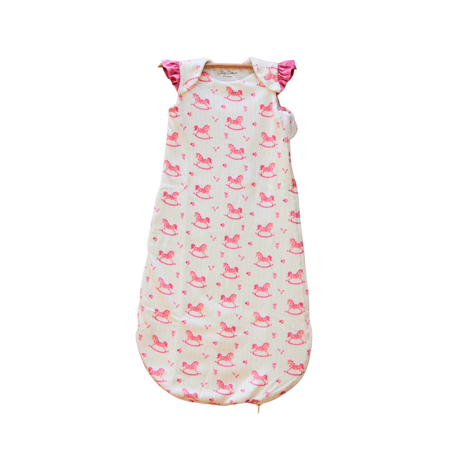 Organic Cotton Baby Sleep Sack 1.5 TOG, Pack of 1 – Pink Horse
