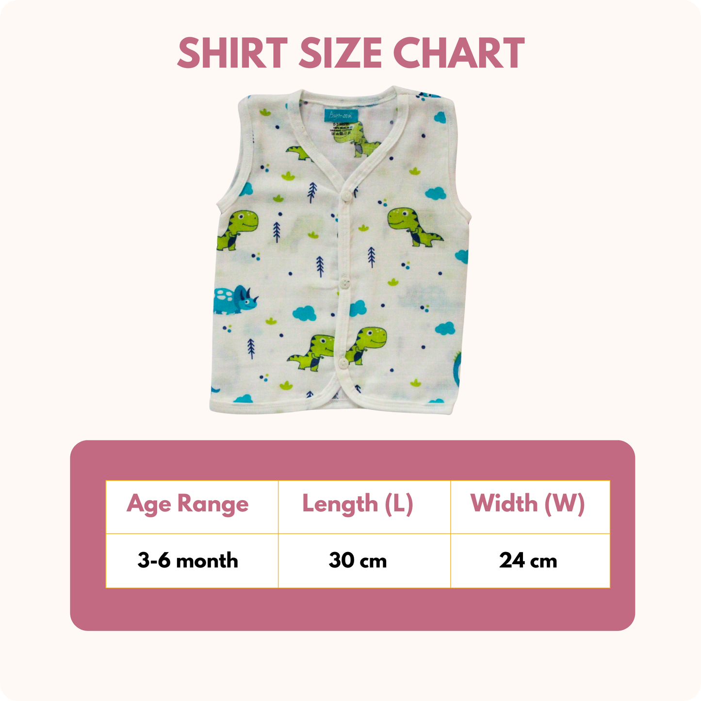 Dino Dreams Muslin Trouser Set | Pack of 1 | 3-6 Month