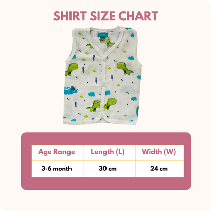 Dino Dreams Muslin Trouser Set | Pack of 1 | 3-6 Month