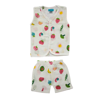 Little Harvest Muslin Trouser Set | Pack of 1 | 3-6 Month
