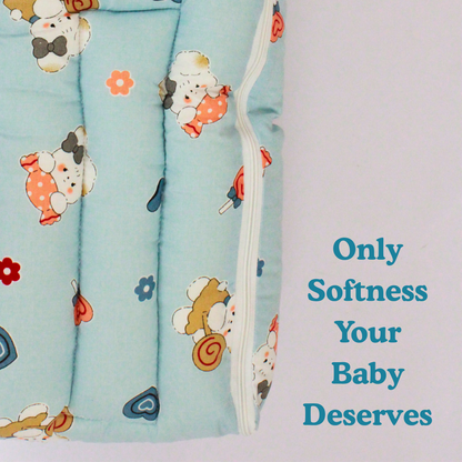 Happy Bear Premium Cotton Baby Carry Nest with Hood & Secure Zip (0–6 Months)