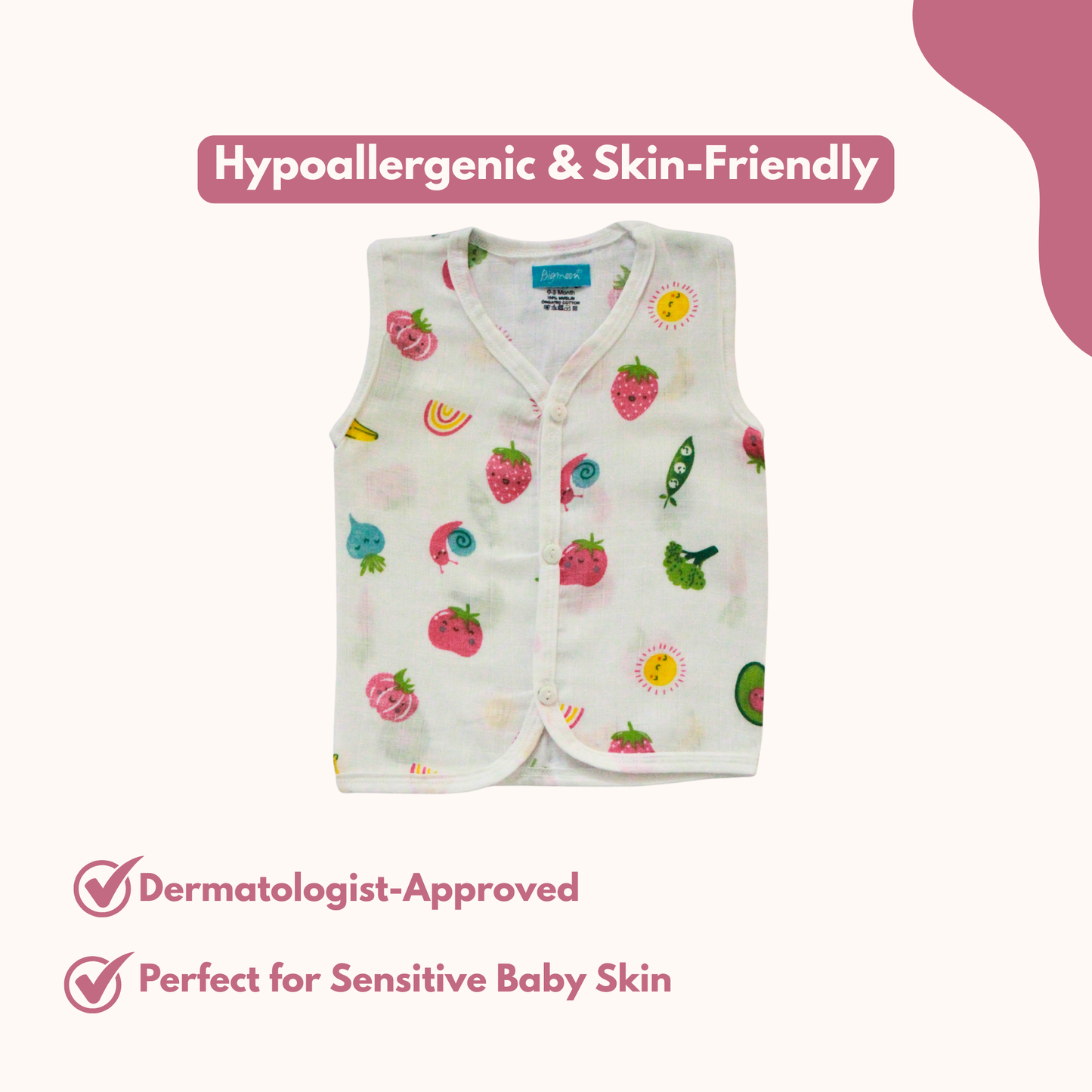Little Harvest Muslin Trouser Set | Pack of 1 | 3-6 Month