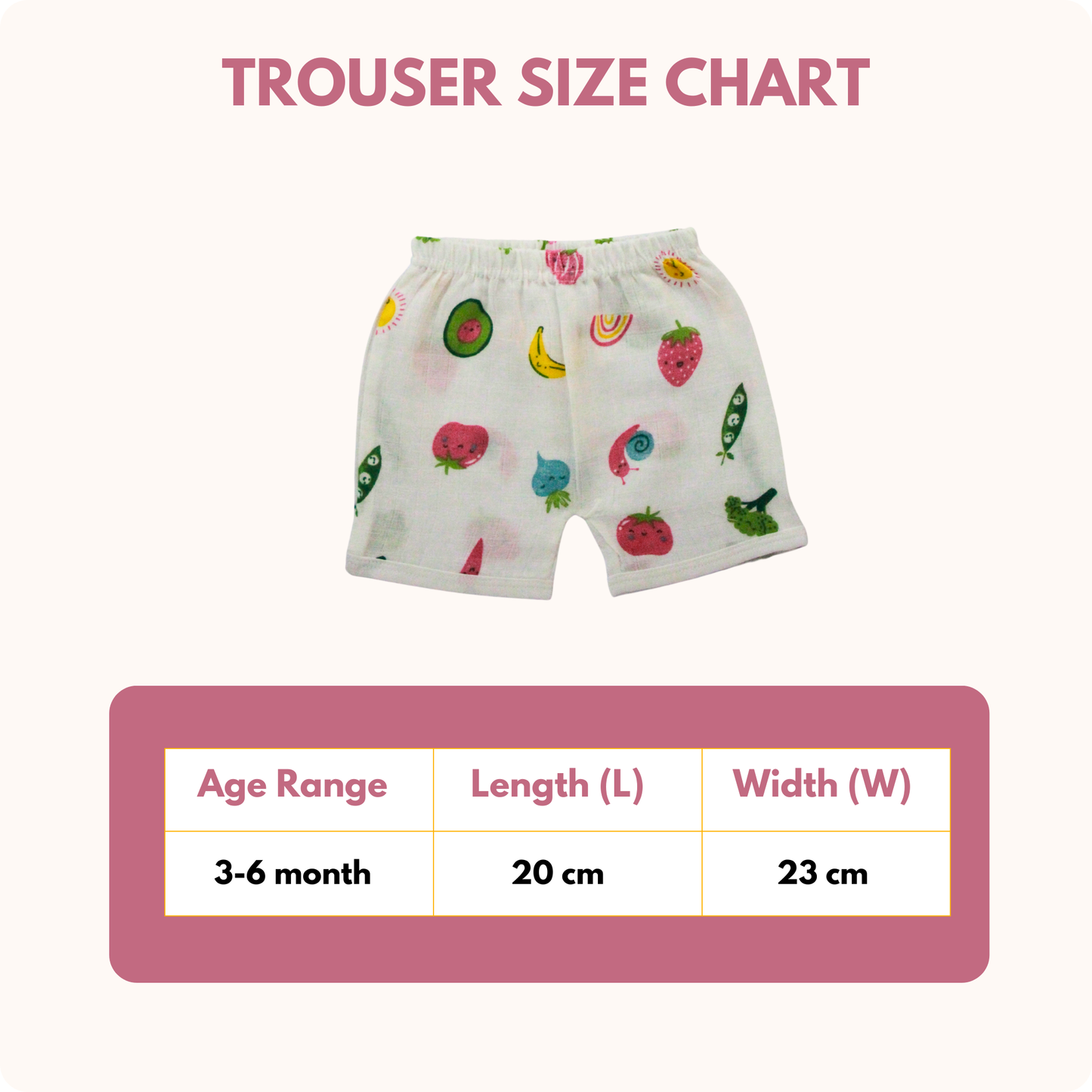 Little Harvest Muslin Trouser Set | Pack of 1 | 3-6 Month