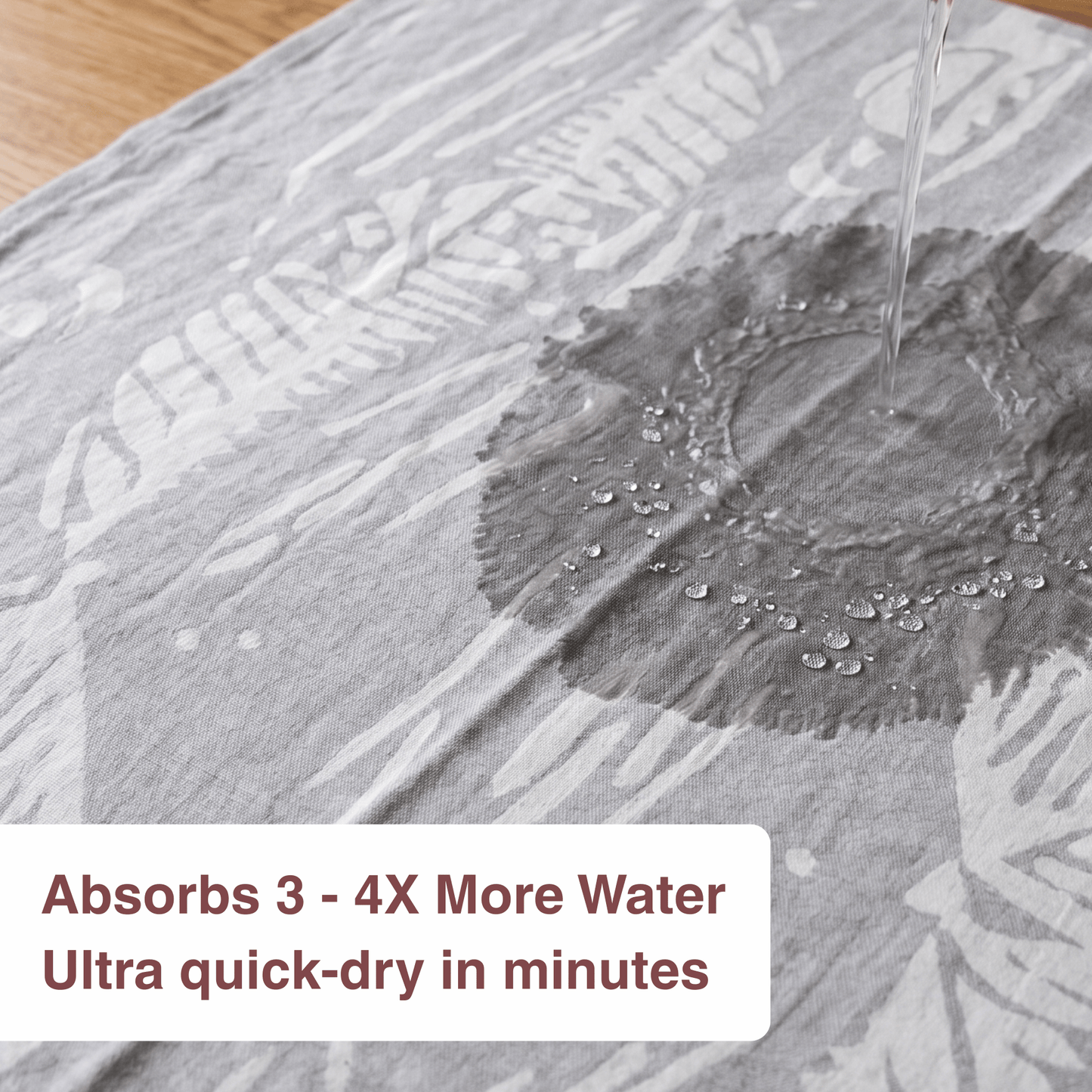 grey Bamboo Bath Towel 190 x 95 cm - 380 GSM | Pack of 1