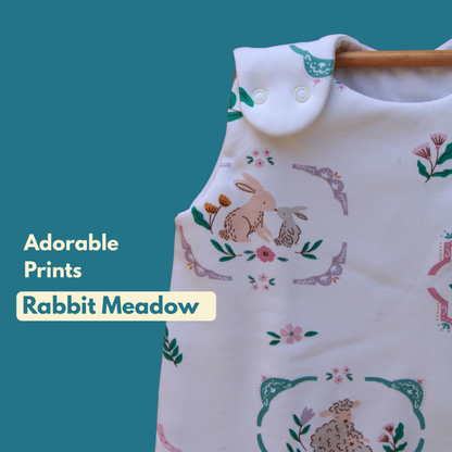 Organic Cotton Baby Sleep Sack 1.5 TOG, Pack of 1 – Rabbit Meadow