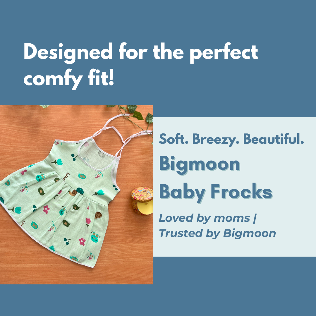Muslin Cotton Baby Frocks | Pack of 3 | Ultra-Soft, knot-frocks