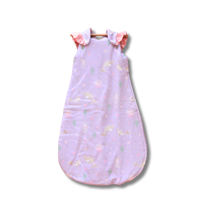 Organic Cotton Baby Sleep Sack 1.5 TOG, Pack of 1 – Lavender Narwhal