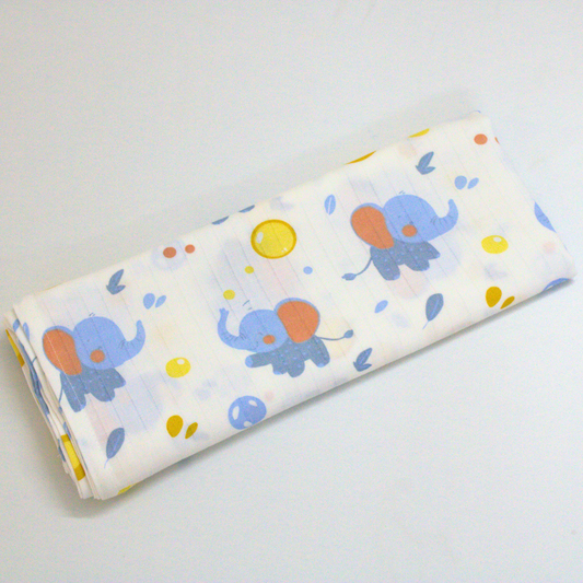 Little Elephant 100% Organic Muslin Baby Bath Towel (100 × 70 cm)