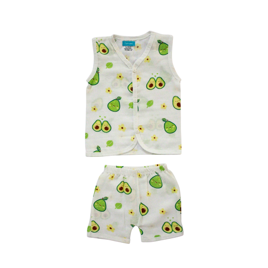 Avocado Garden Muslin Trouser Set | Pack of 1 | 3-6 Month