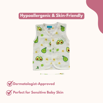 Avocado Garden Muslin Trouser Set | Pack of 1 | 3-6 Month