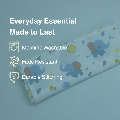 Little Elephant 100% Organic Muslin Baby Bath Towel (100 × 70 cm)