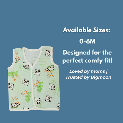 100% Cotton Muslin Button Jabla for Newborns & Infants | Pack of 5
