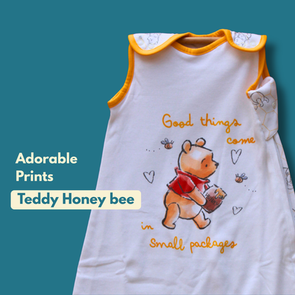 Organic Cotton Baby Sleep Sack 1.5 TOG, Pack of 1 – Teddy Honey