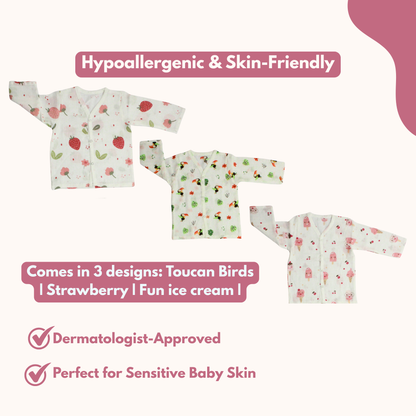 Organic Muslin Sleepsuit | Full Sleeve Top & Pant (Pack of 3)