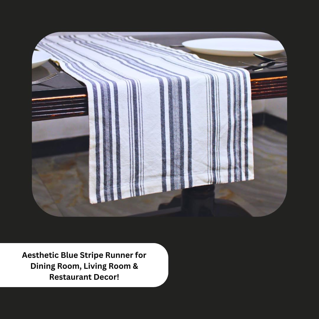 Premium Stripe Table Runner – Buy 1 Get 1 Free | Perfect for 6-Seater Dining Tables