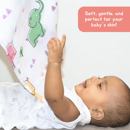 Organic Muslin Baby Premium Face Towels 16x16 Inch