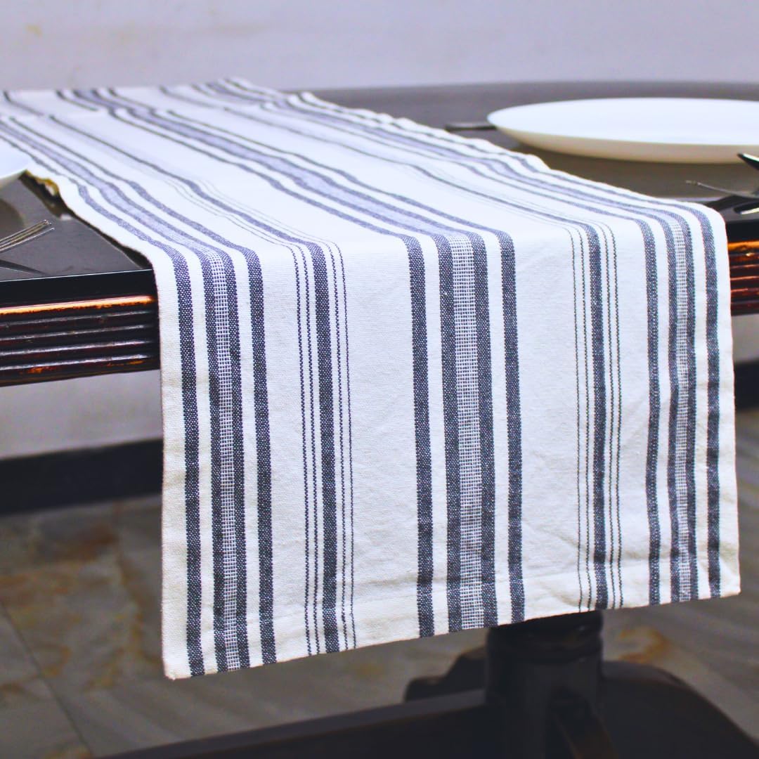 Premium Stripe Table Runner – Buy 1 Get 1 Free | Perfect for 6-Seater Dining Tables