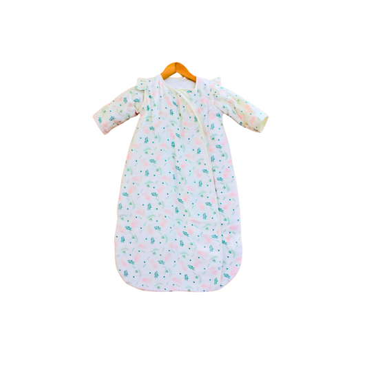 2.5 TOG 100% Cotton Floral Baby Wearable Blanket for 6-12 Month, 86x65 cm (sleep sack)