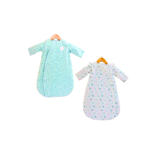2.5 TOG 100% Cotton Baby wearable Blanket - Combo Pack of 2 for 0-6 Month (45 x 67 cm)