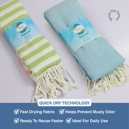 Buy 2 & Save ₹100 | Premium Cotton Bath Towel 150 x 75 cm | Pack of 2
