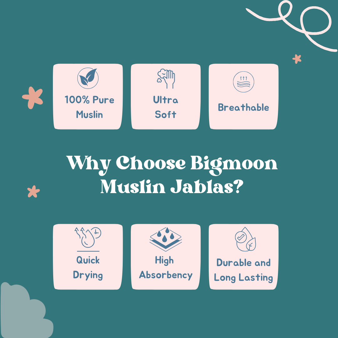 100% Cotton Muslin Button Jabla for Newborns & Infants | Pack of 5