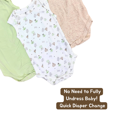 Newborn Premium Cotton Romper – Pack of 3 (Mint green combo) for 0–3 Months