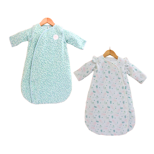 2.5 TOG 100% Cotton Baby wearable Blanket - Combo Pack of 2 for 0-6 Month (45 x 67 cm)