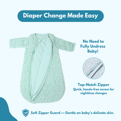 2.5 TOG 100% Cotton Baby wearable Blanket - Combo Pack of 2 for 0-6 Month (45 x 67 cm)