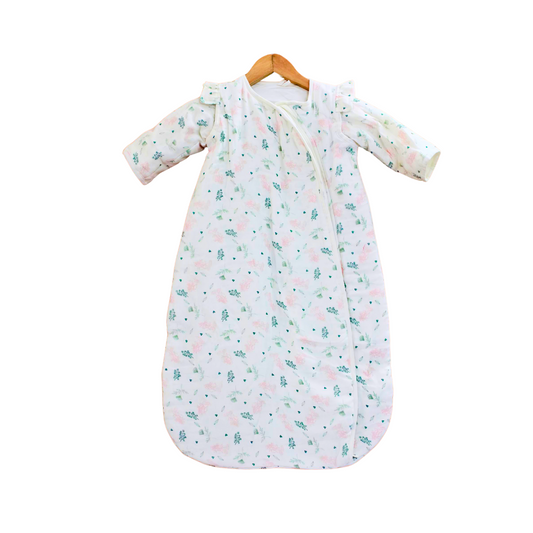 2.5 TOG 100% Cotton Floral Baby Wearable Blanket for 6-12 Month, 86x65 cm (sleep sack)