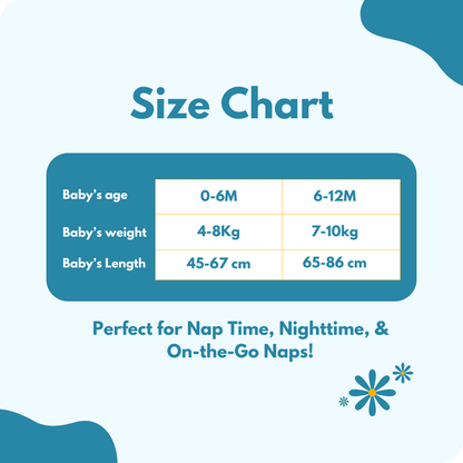 2.5 TOG 100% Cotton Floral Baby Wearable Blanket for 6-12 Month, 86x65 cm (sleep sack)