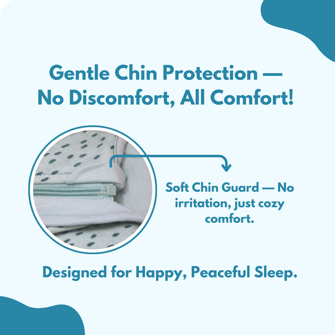 2.5 TOG 100% Cotton Sleep Sack,Baby Wearable Blanket for 0-6 Month, 45x67 cm