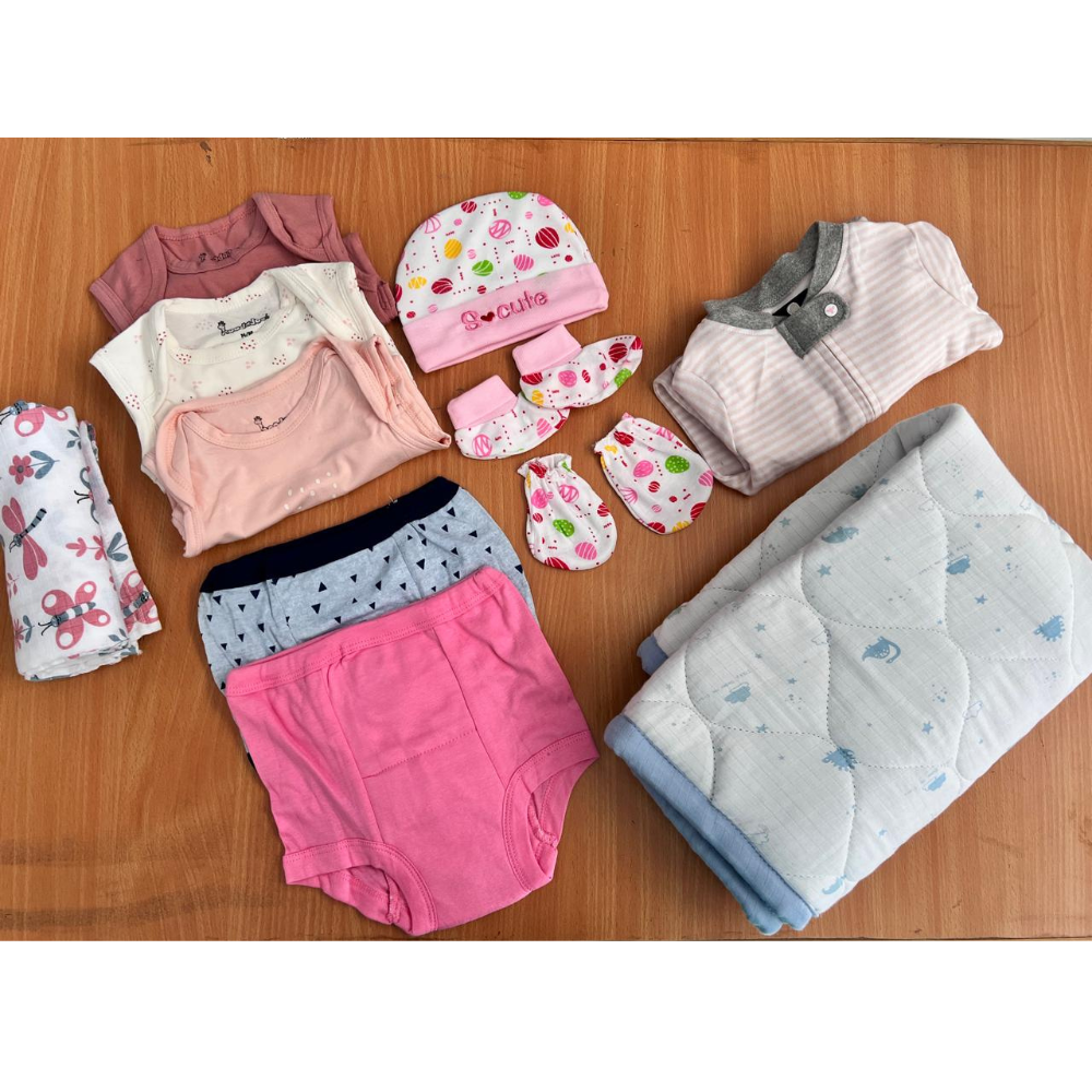 Bigmoon 12-in-1 Newborn Baby Combo | 100% Pure Cotton Essentials | Year End Special Offer