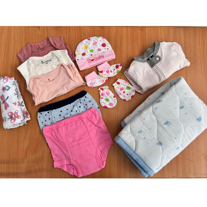 Bigmoon 12-in-1 Newborn Baby Combo | 100% Pure Cotton Essentials | Year End Special Offer
